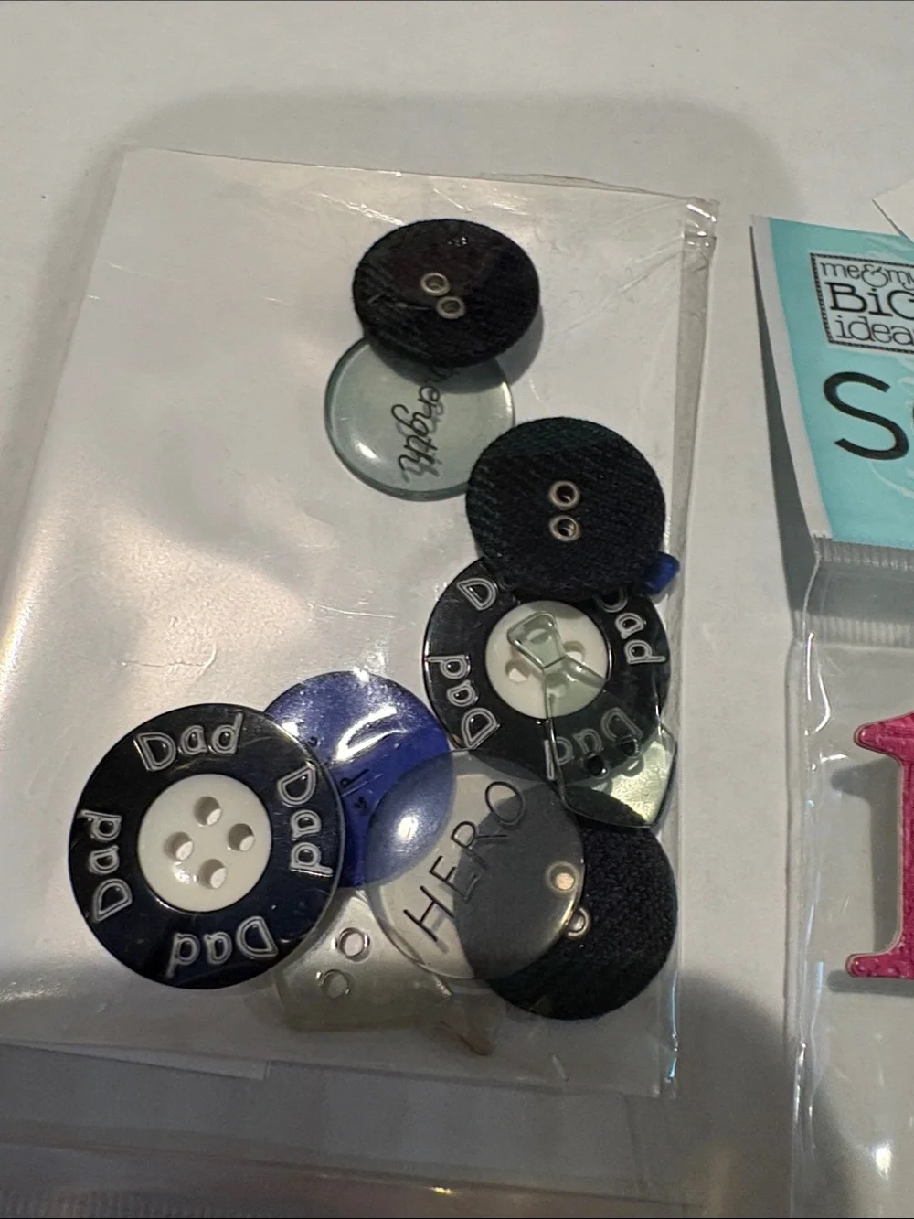 Scrapbook Embellishments mom & dad lot 7
